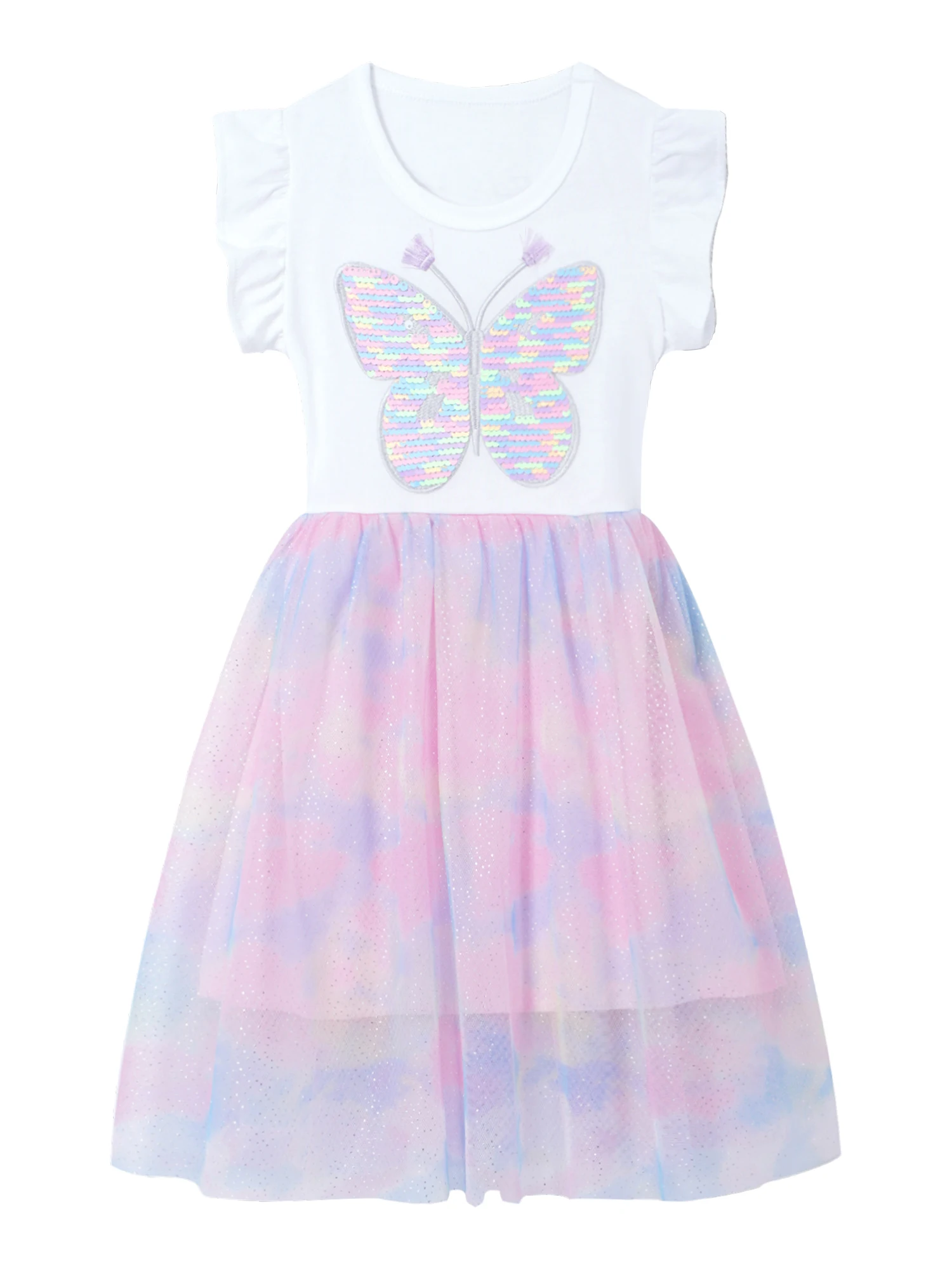 Unicorn Summer Party Princess Dresses With Flying Sleeves