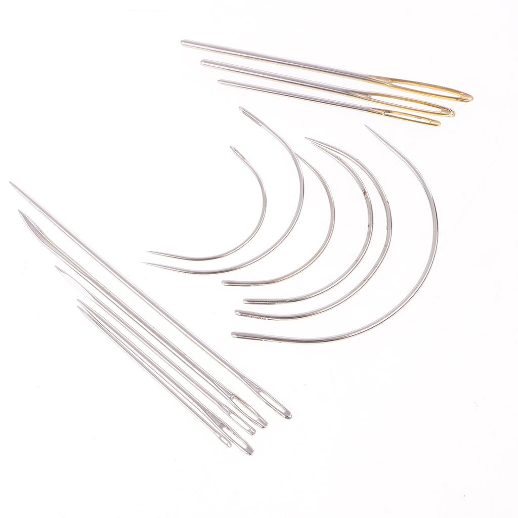 14 Packs Home Hand Sewing Needle Kit for Upholstery Furniture Carpet Leather Crafts Repair Sewing Tools (14Pcs/set)