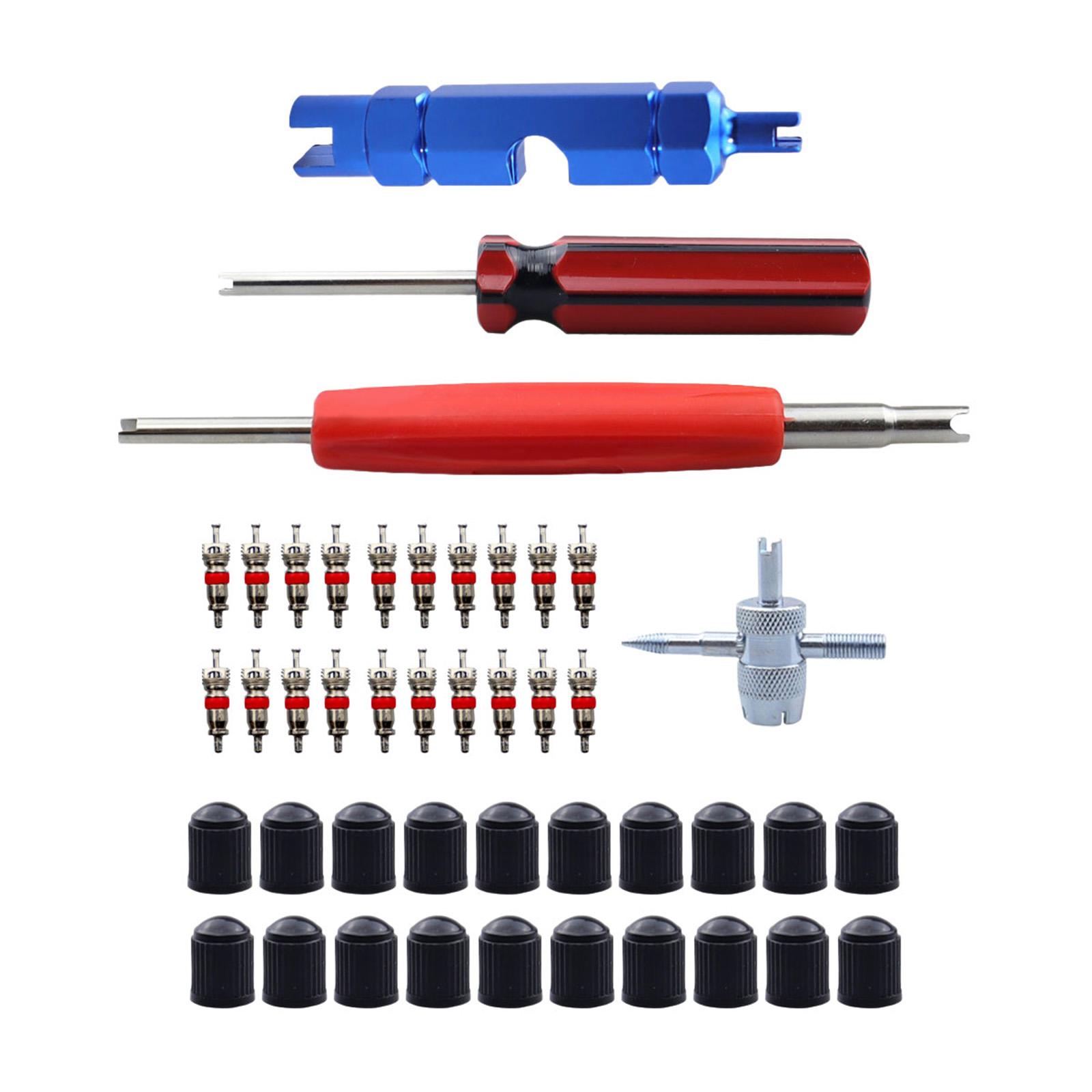 Valve Stem Removal Tool Valve Stem Caps Car Accessories Valve Core Remover Tool for Bicycle Motorcycle Truck Bike Auto