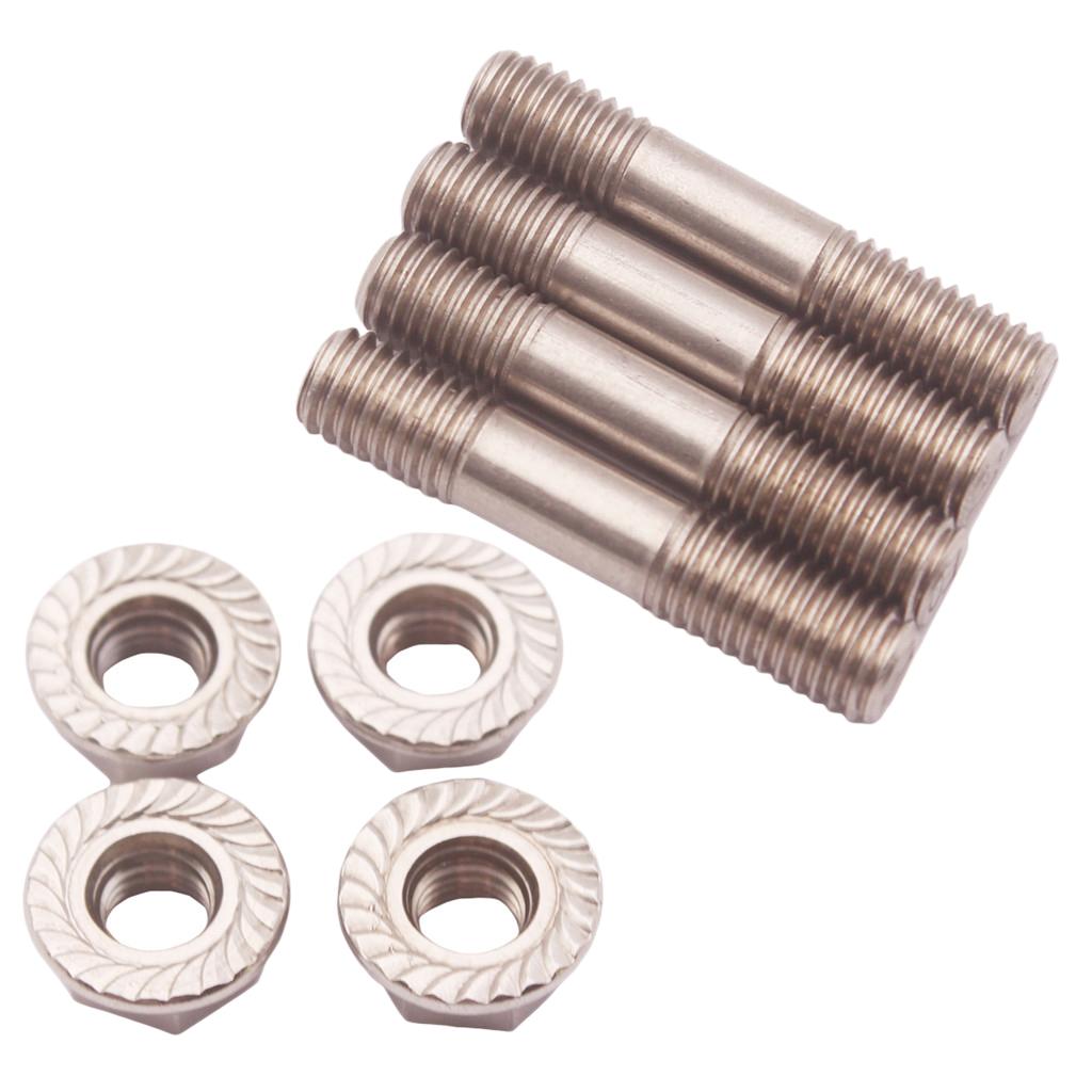  304  M8X1.25 Stud & Flange Nuts for T25 Exhaust System