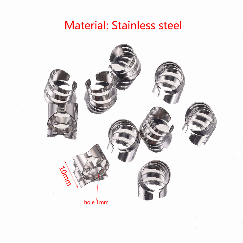 10 Stück Edelstahl Punk Rock Ohrclip Manschettenwickel Ohrringe Kein Piercing-Clip auf Knorpelwickel für DIY Schmuckherstellung Zubehör – Detail 4