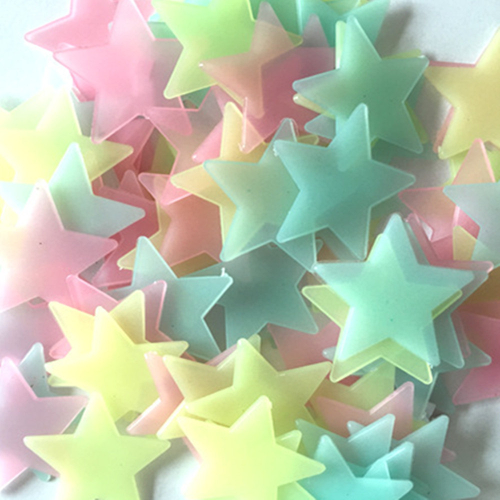 Description Picture 6 of item50/100pcs Luminous Stars Glow In The Dark Wall Stickers For Kids Bedroom Baby Rooms Ceiling Home Decor Fluorescent Glow #H