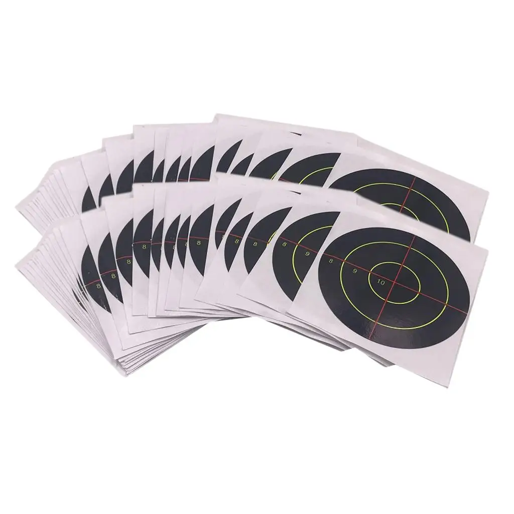 100pcs  Paper Targets Reactive Splatter Self- Paper Target 7.5cm