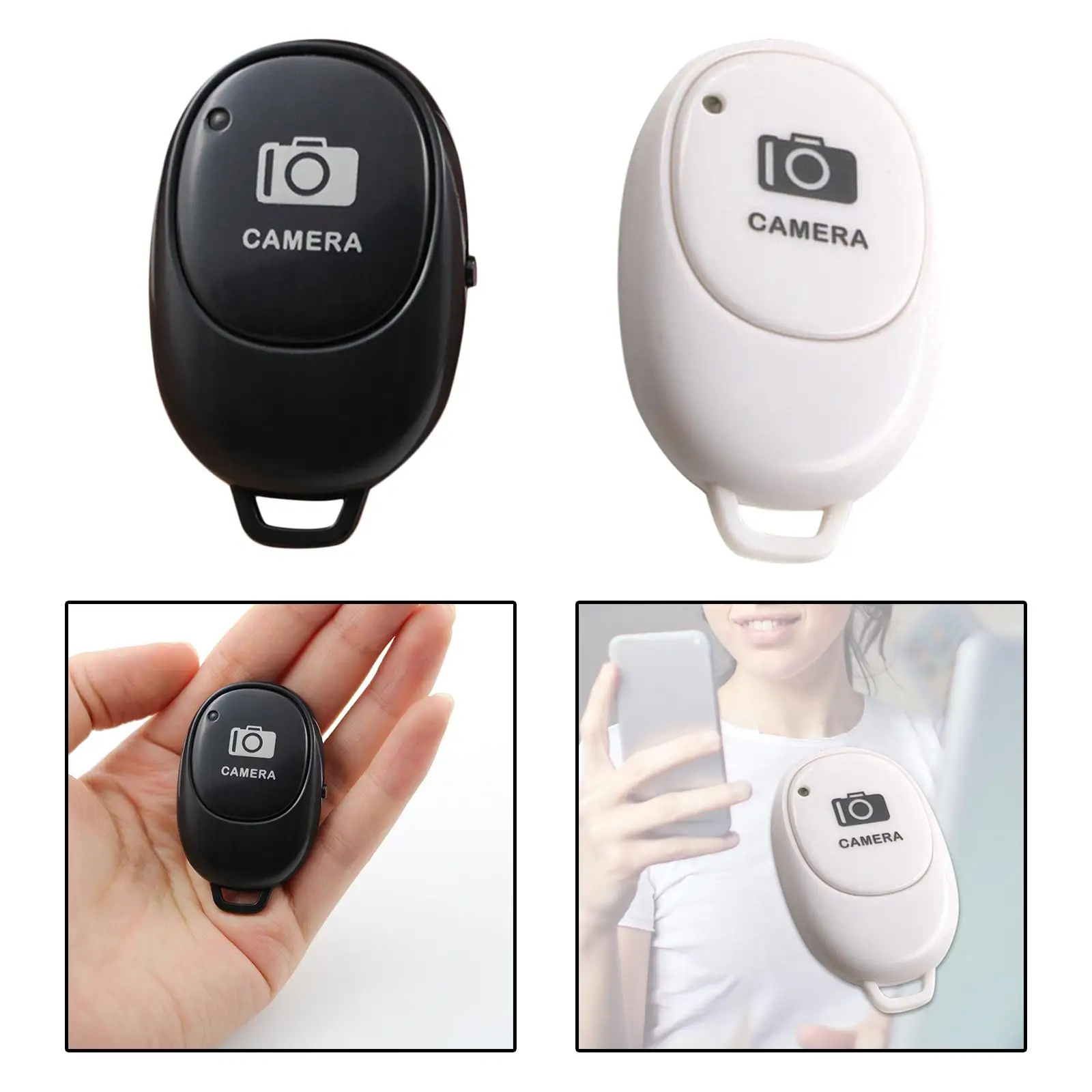 Bluetooth 4.0 Camera Remote Controller Long Distance Clicker Compact Smartphones