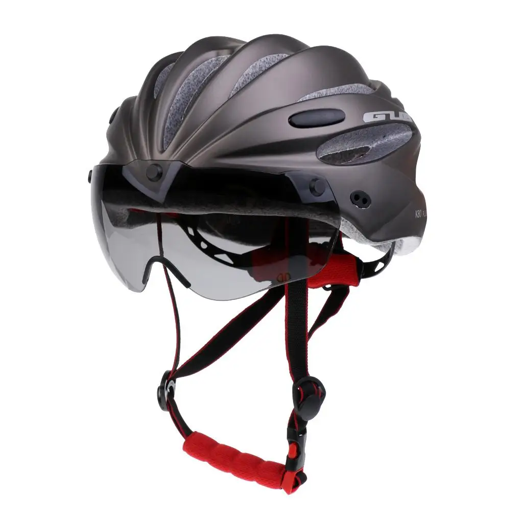 Professional /Mountain Bike Cycling Helmrt MTB CyclingHelmets with Air Attack Eye Shield Helmet Visor mens Womens