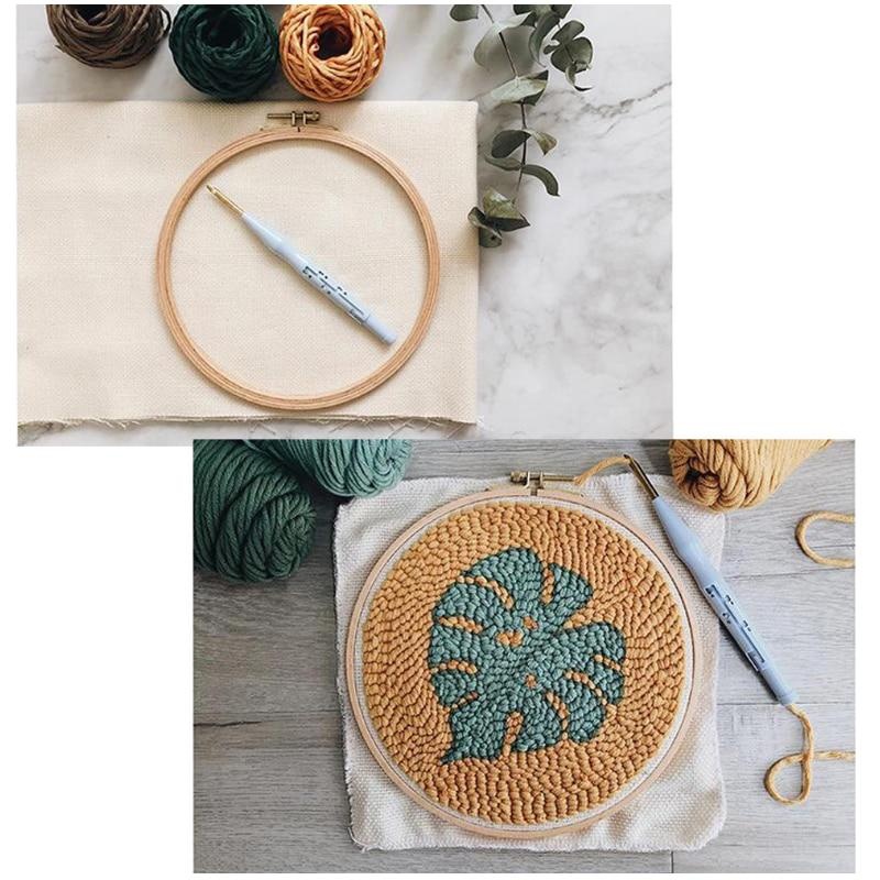 Description Picture 5 of itemEmbroidery Random Color Kit Punch Needle Stitching Tool Magic Embroidery Needle Pen Weaving Tool Knitting Sewing Tools for DIY