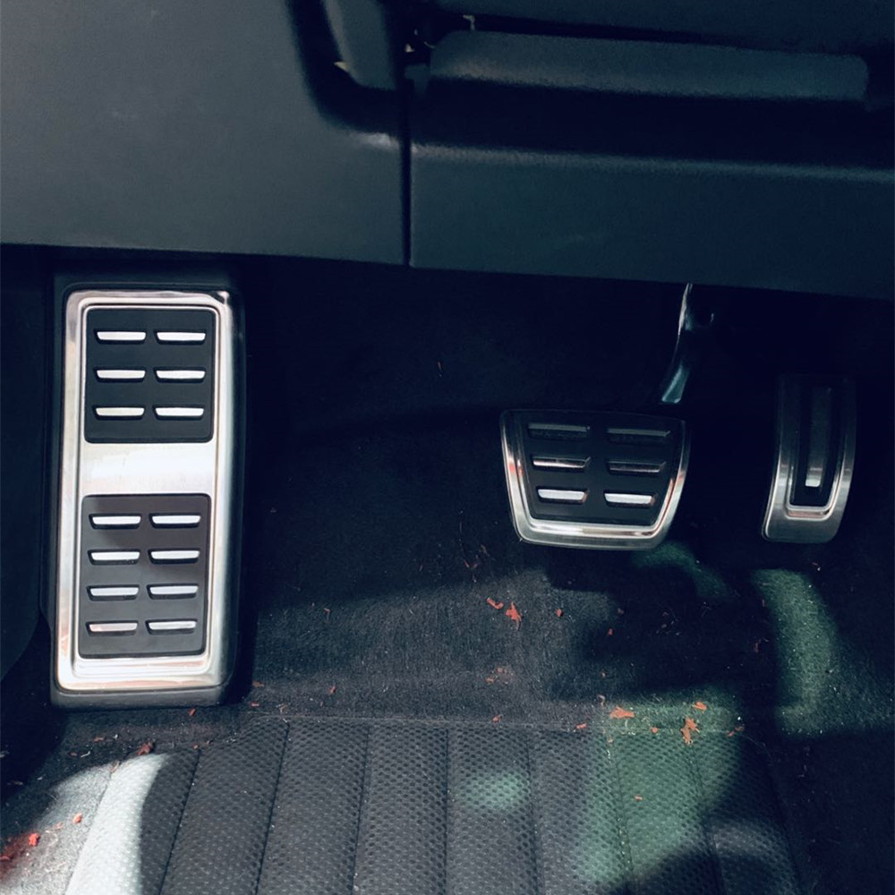 AT MT für VW GOLF7 GTi MK7 Lamando POLO A05 Passat B8 Skoda Rapid Octavia 5E 5F A7 2014-2023 Edelstahl-Auto-Pedalabdeckung – Detail 4
