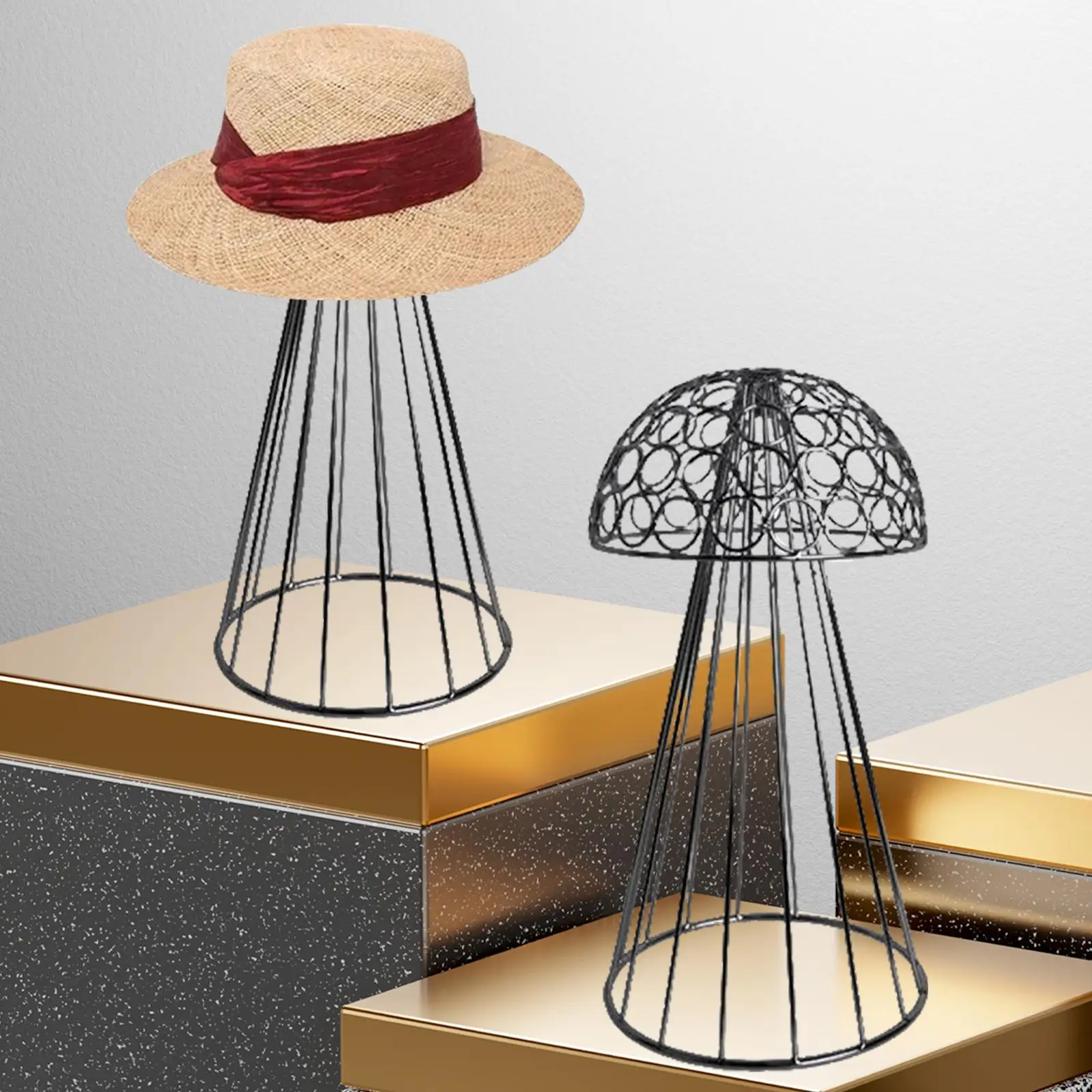 Hat Display Stand Caps Storage Rack for Stores Styling Hairdresser Training Women