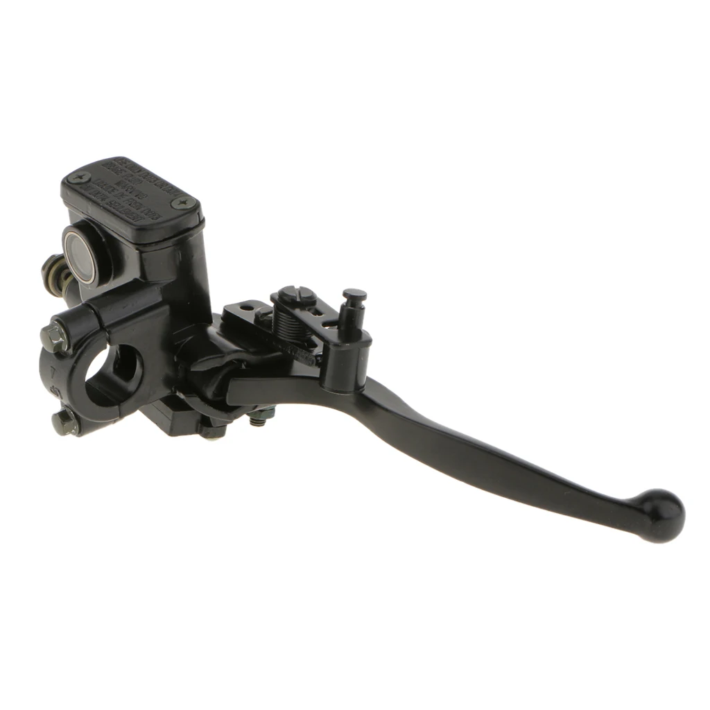 7/8inch 22mm Motorcycle Hydraulic Brake Clutch  Cylinder Reservoir Pump Lever Right  for Dirt Bike TV Quad 50~125cc (Black)
