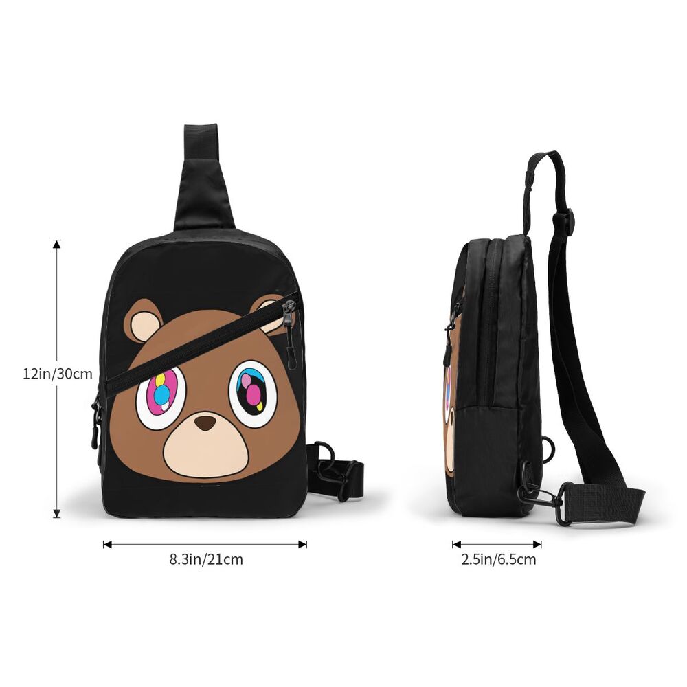 Engraçado Kanye West Meme Sling Peito Crossbody