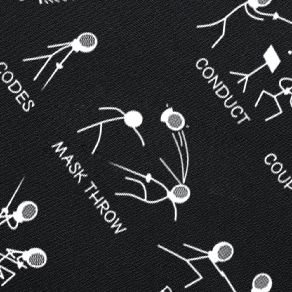 Fechten Lustiges T-Shirt Don't Cartoon Grafik Baumwolle Streetwear Kurzarm Geburtstagsgeschenke Sommer Stil T-Shirt Herrenbekleidung – Detail 5