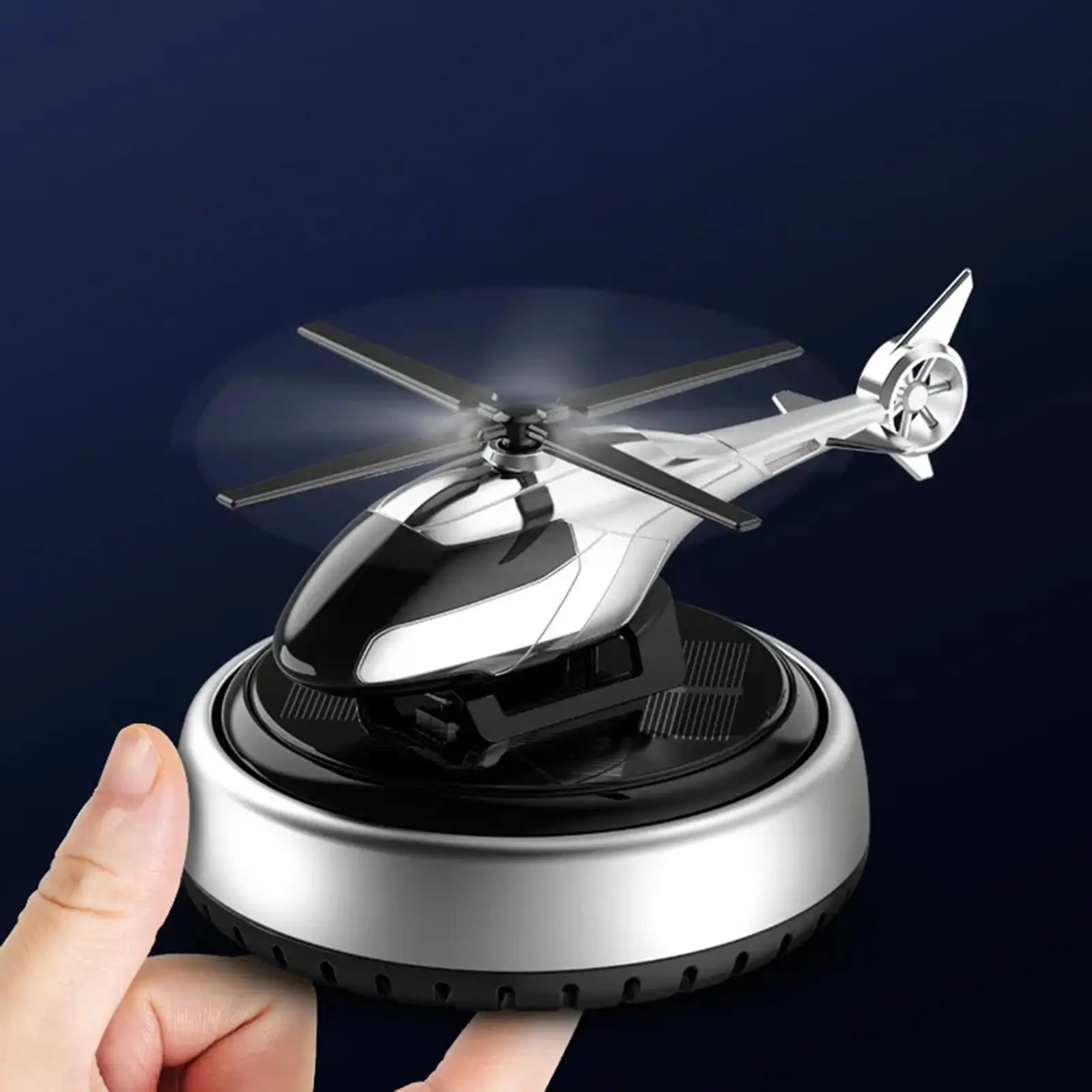 Solar Powered Air Freshener  Perfume Ornaments Diffuser  Model Helicopter  Air  for Holder Decor