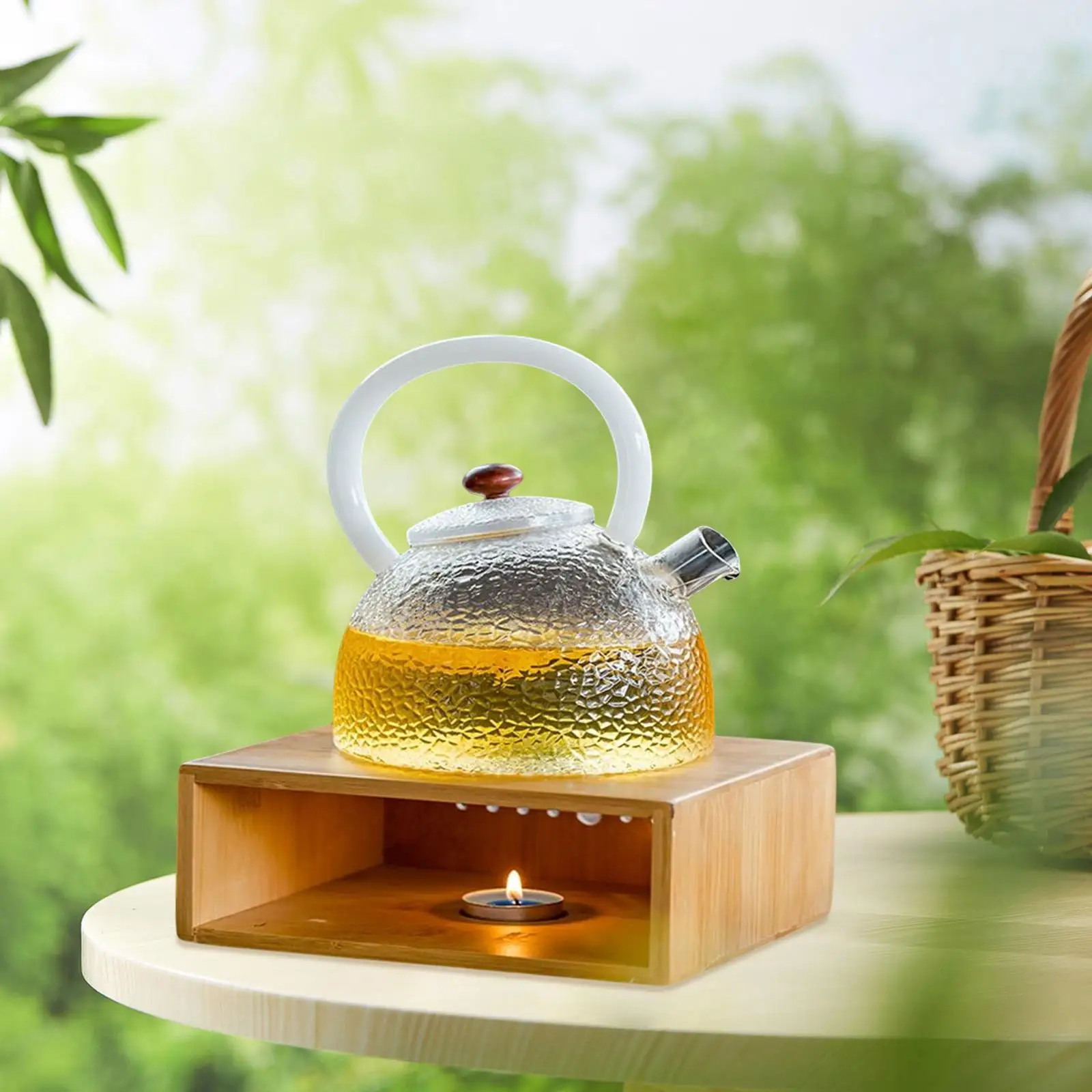 Tea Warmers Decor Practical Tealight Holder Durable Teaware Base Holder for Household Teapots Heatproof Dishes Living Room Cafe