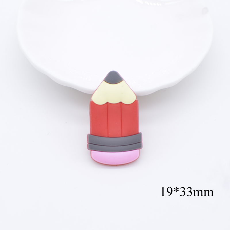 10 Stücke NEUE Student Simulation Schreibwaren Weiche Gummi Flatback Cabochon Sammelalbum Kawaii DIY Kopfbedeckungen Verzierungen Zubehör – Detail 6