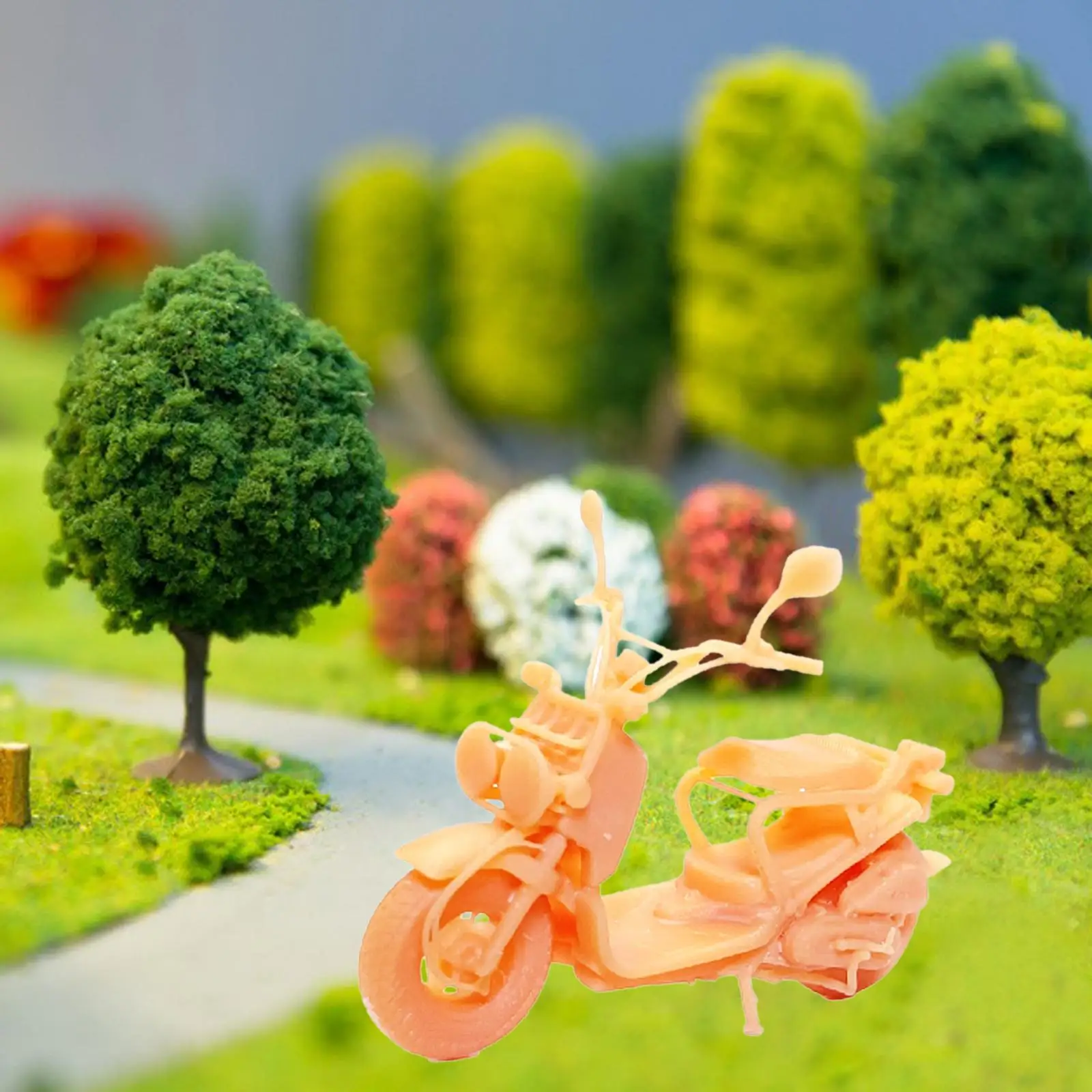 1:64 Diorama Street Motorcycle Model Diorama Motorcycle Toys for Photography Props Miniature Scene Dollhouse Diorama Accessories