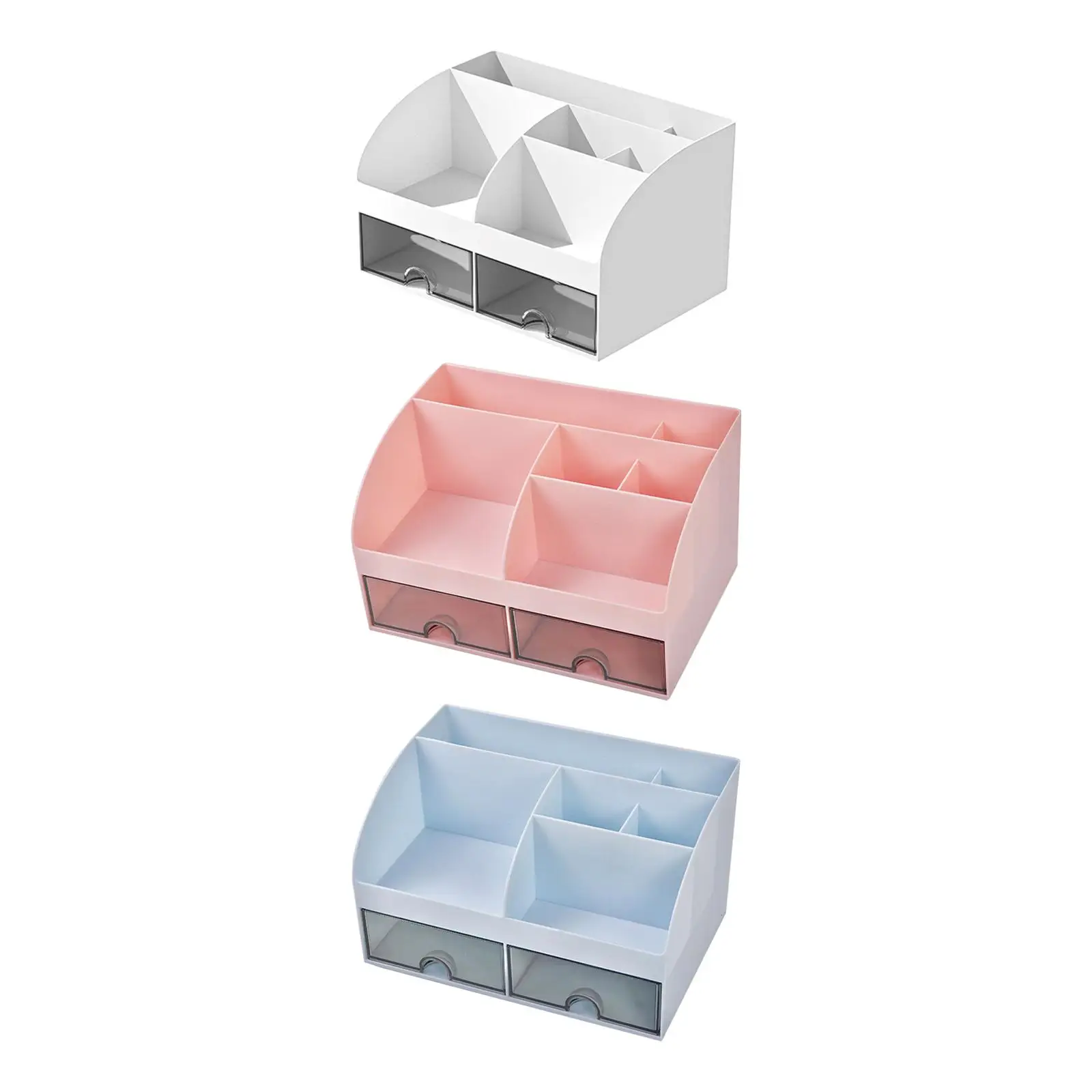 Desk Organizer with Drawers Office Supplies Multifunction Desktop Storage Drawers for Office Counter Dresser Bathroom Table