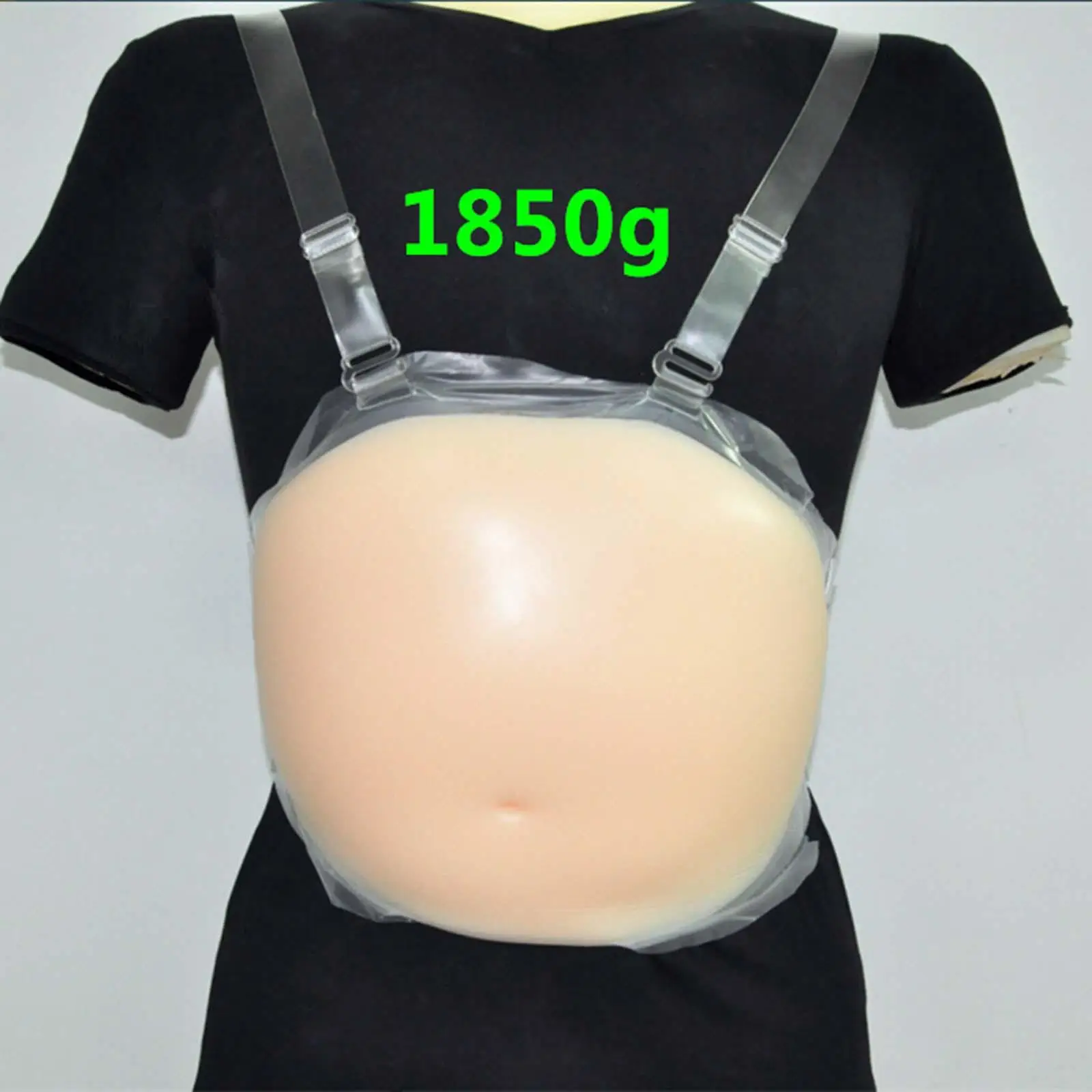 Silicone Fake  Woman Belly False Baby Tummy Lifelike Fake Pregnancy Bump for Props Actor Performance Costume Cosplay