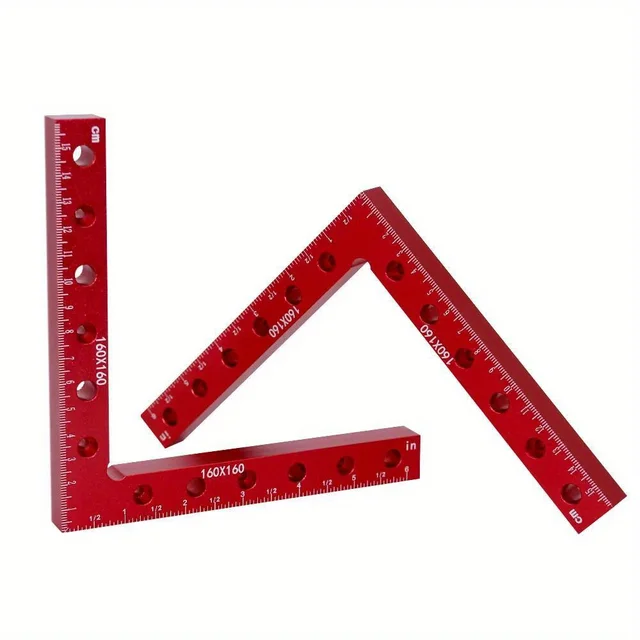 2pcs 90 Degree Positioning Squares Right Angle Ruler Clamps 5 Inch X 5 Inch  Aluminum Alloy L Square Holder Corner Clamping Square Woodworking Tools, Free Shipping New Users