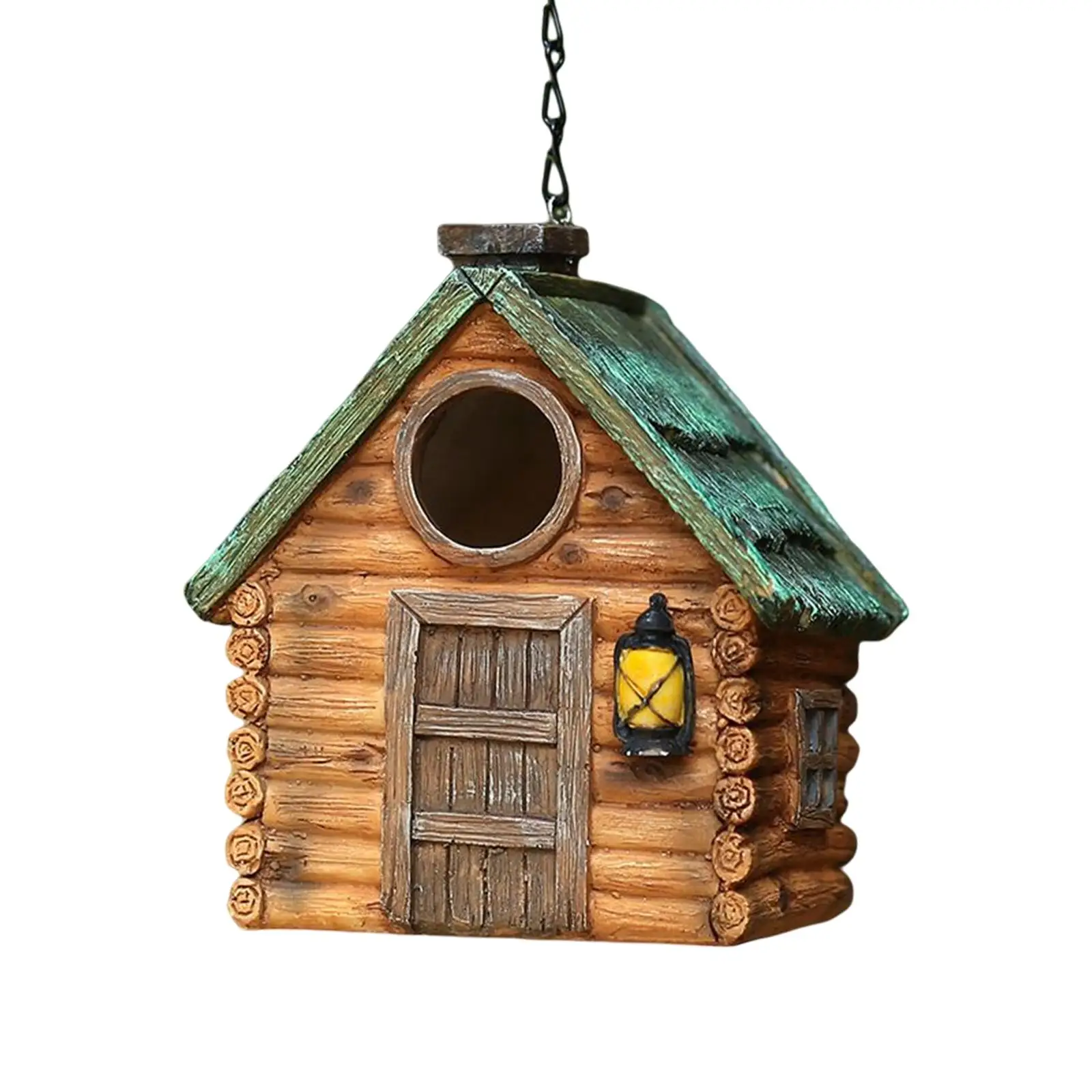 Hanging Birdhouses Hummingbird Nest Shelter for Cardinal Bluebird Birds Hut Outdoor Bird Nest for Window Yard Patio Garden Lawn