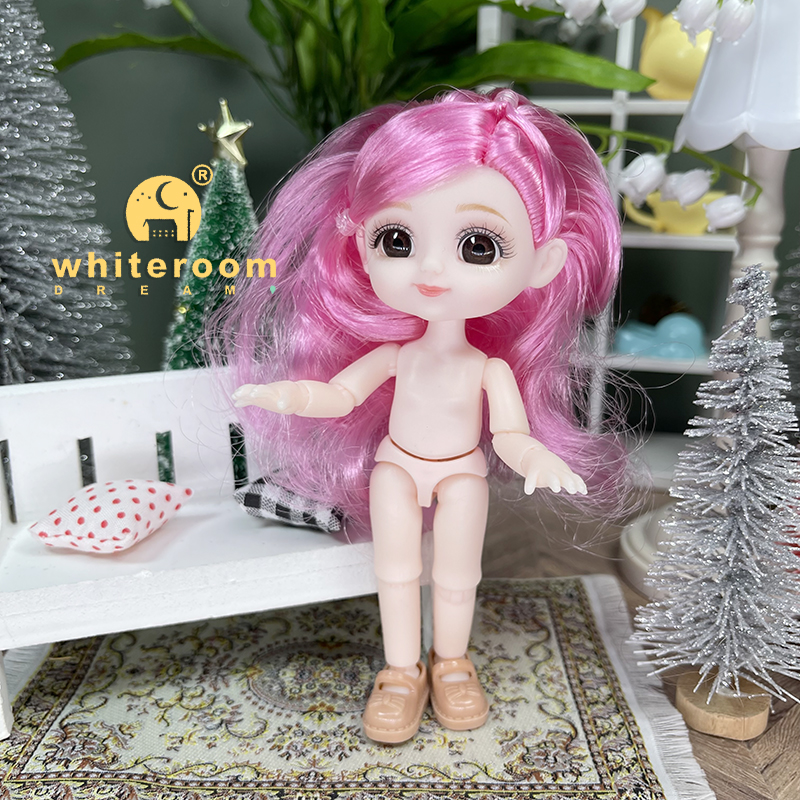 Neue Kawaii 1/12 Baby Tasche Puppe 10cm Ob11 Puppen Mit Kleidung Outfit Kleid Überraschung Bjd Puppen Figur Aktion Spielzeug für Mädchen Geschenke – Detail 19