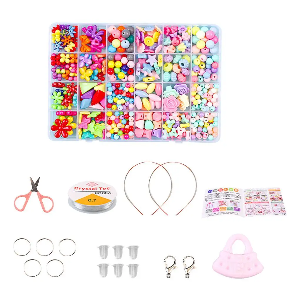 Children DIY Bead Set,  Beads for Making Necklace Bracelet,  & Jewellery Making  Age 4 5 6 7 8