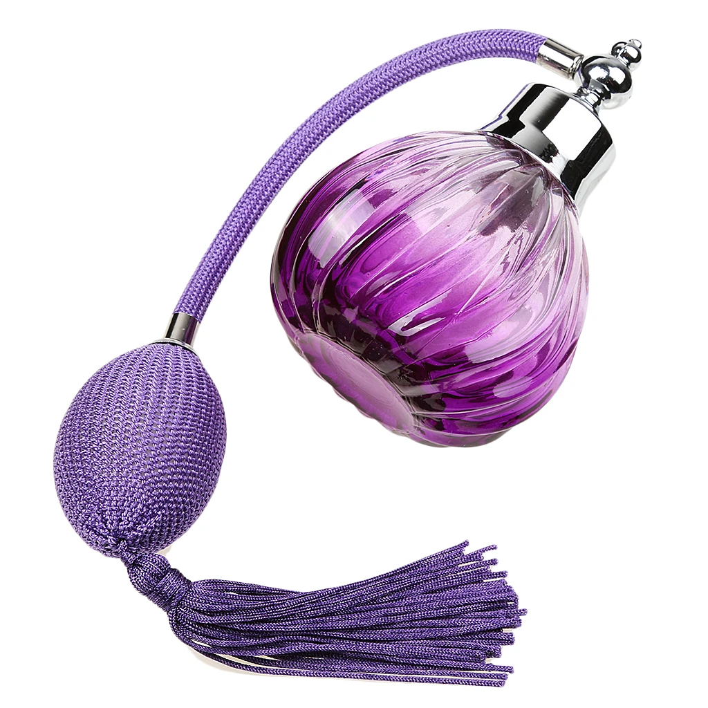 Empty Glass Perfume Bottle Scent  Container with Tassels