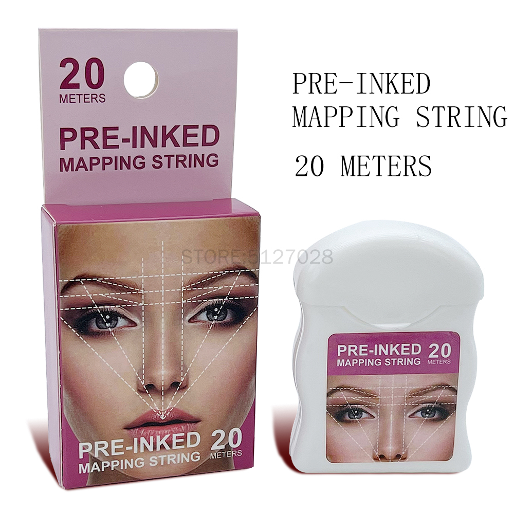 Best of 20m Microblading Mapping String Pre-Inked Eyebrow Marker Thread Tattoo Brows Point White Mapping String Beauty Tools Wholesale Reviews & Tips