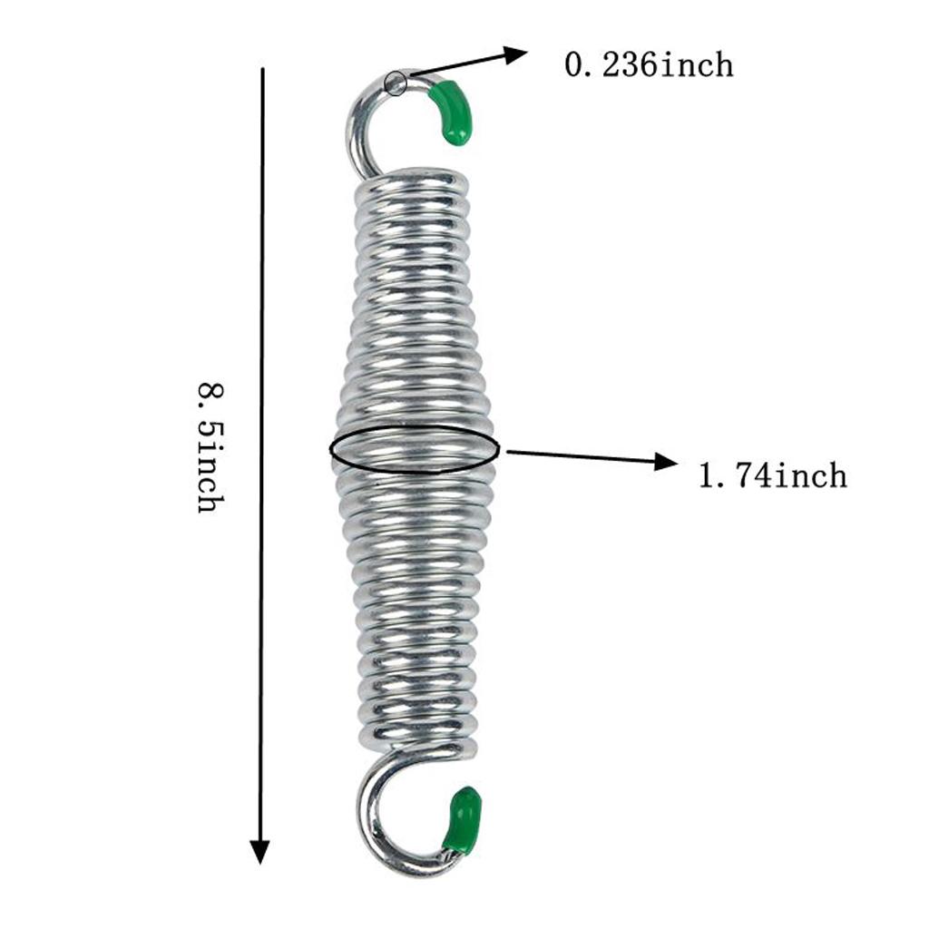 Premium Hammock  Spring  to 500lbs, HeavyDuty, Zinc Coated Spring for Porch Swing, Punching Bag and Garden s, 21.5cm