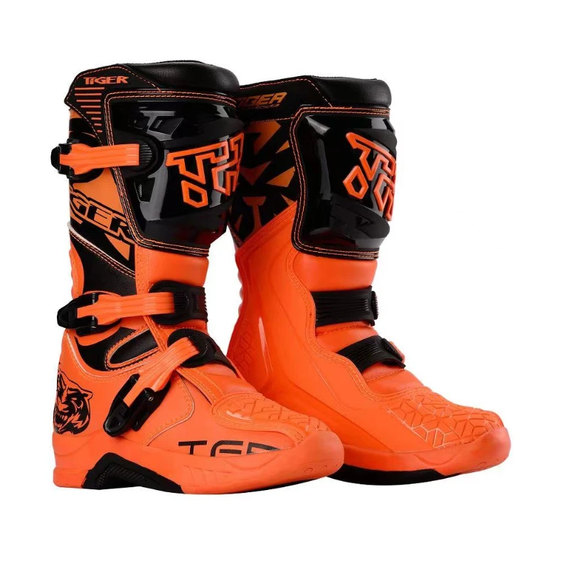 That Coast plaster 2022 Kid TR TIGER Racing Motorcycle Long Shoes Off road Motocross Boots  Dirt bike Sports Rider Motor faux Leather motorbike boot| | - AliExpress