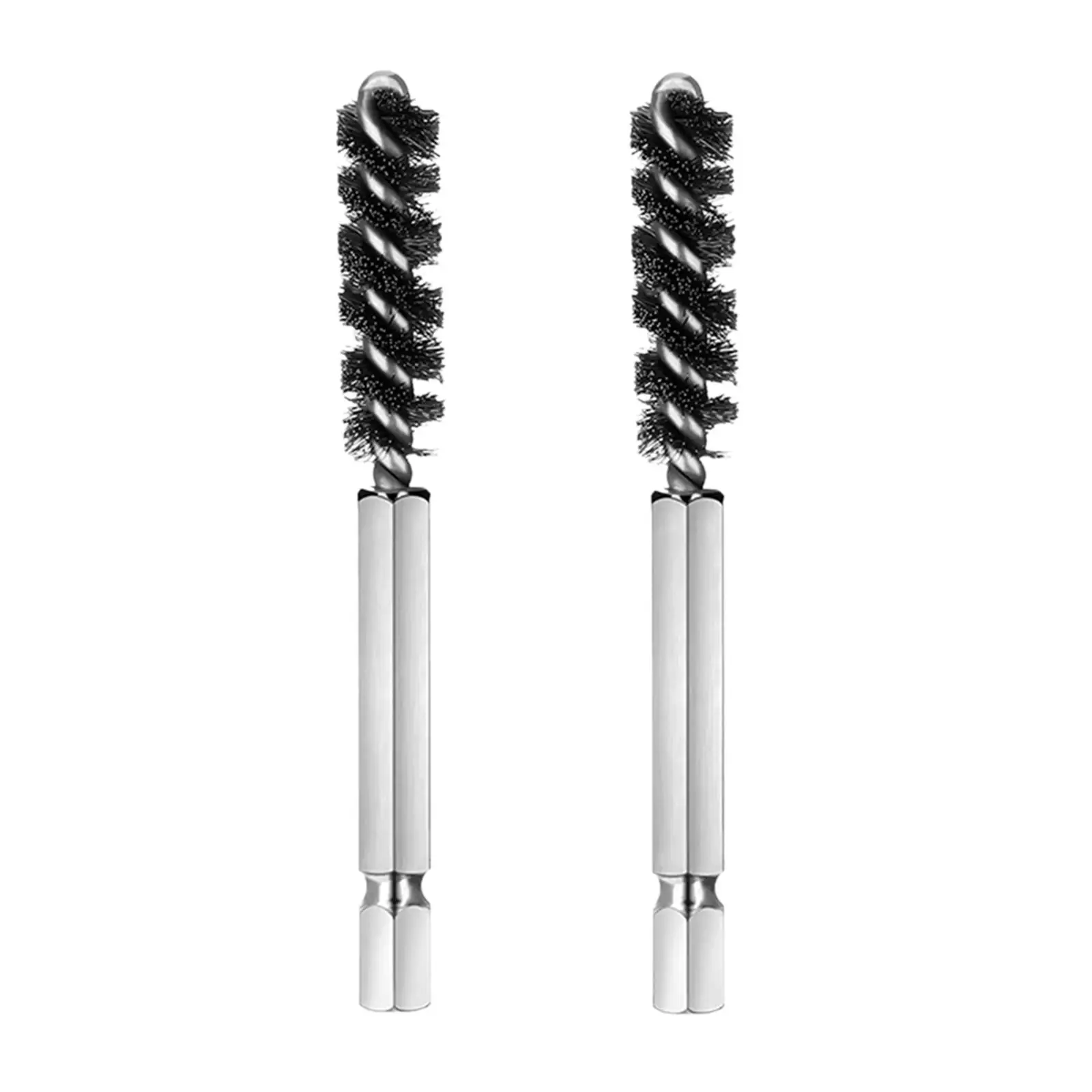 2x Accs Durable Multipurpose Electric Drill Cleaning Tool Bore Brush Argent Golf