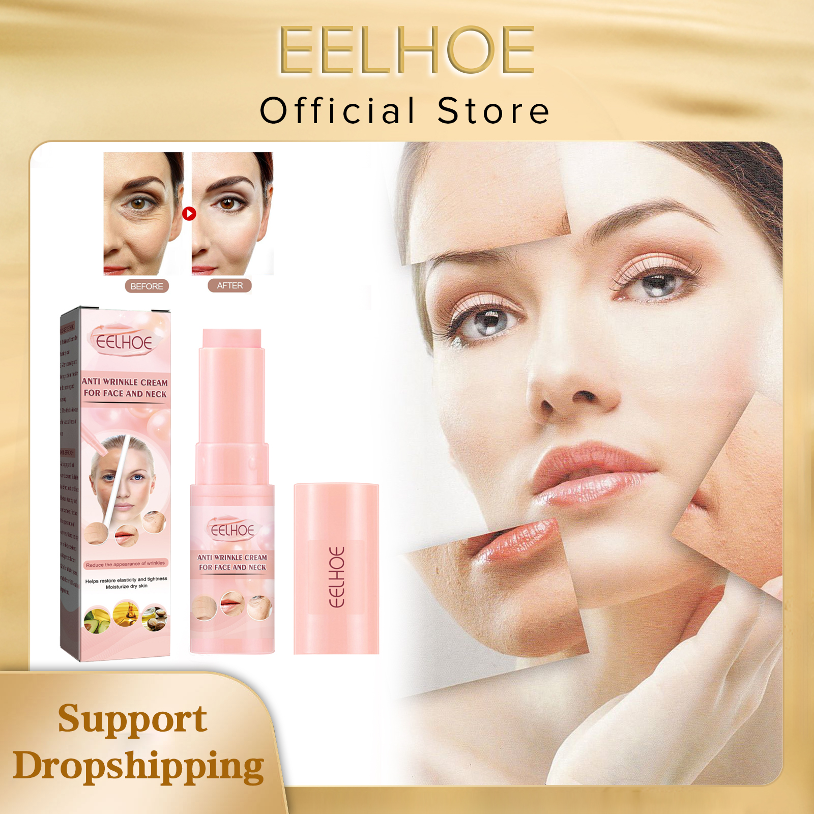 Best of EELHOE Anti Aging Cream Collagen Facial Firming Wrinkle Remover Cream Stick Neck Lighten Fine Line Nourish Moisturize Skin Care Reviews & Tips