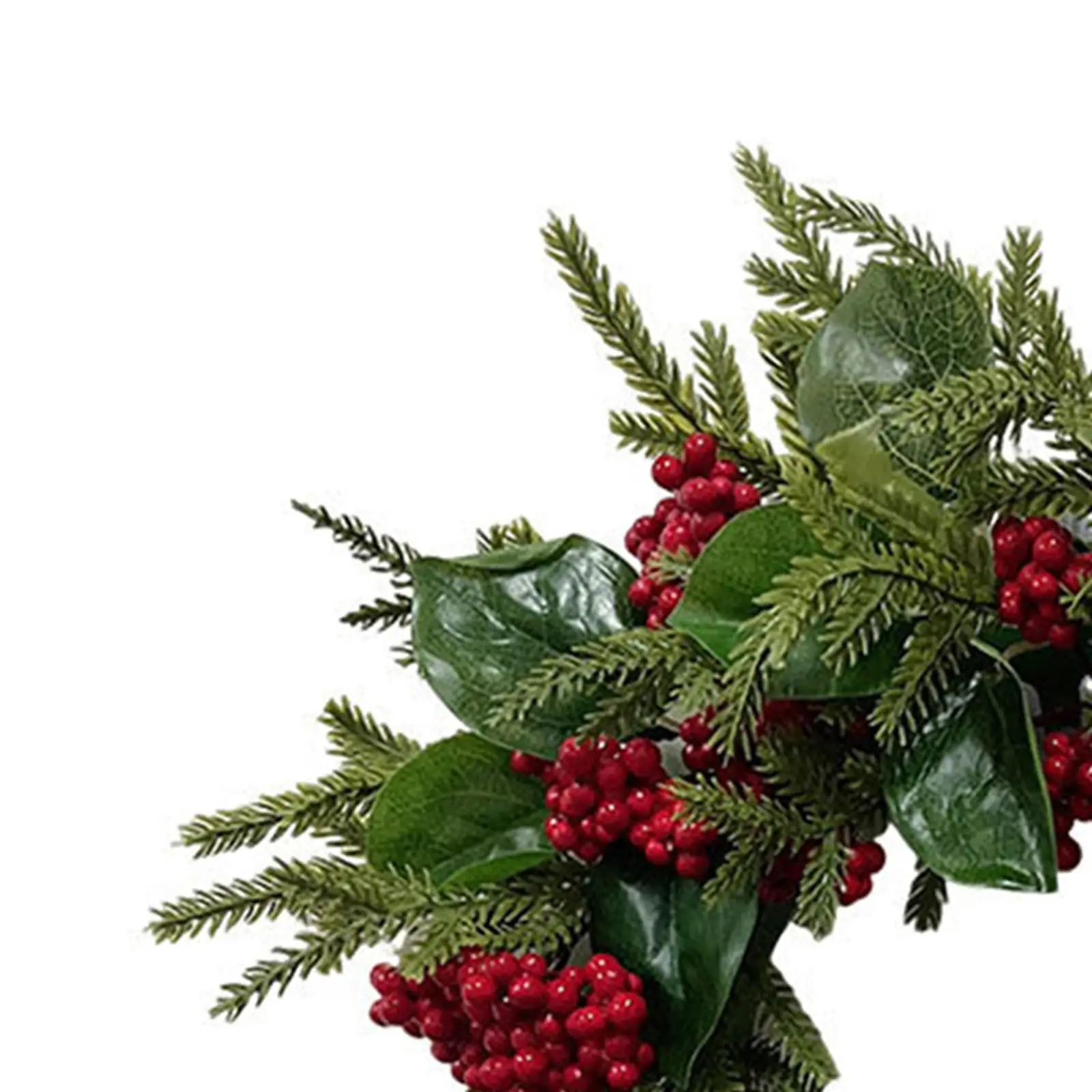 Christmas Wreath Winter Wreath Front Door Wreath Garland with Red Berries Artificial Floral Wreath for Wedding Wall Farmhouse