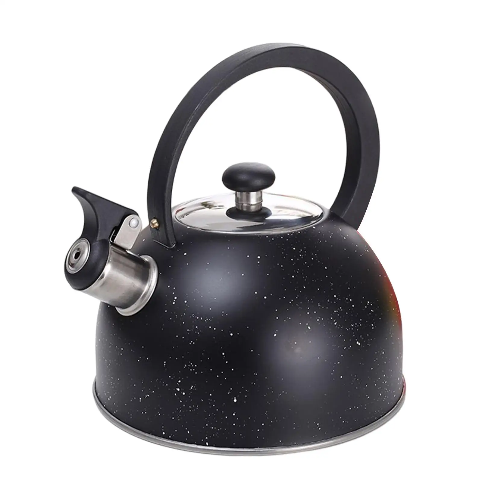 Stainless Steel Whistling Camping Kettle 2.5L Boil Water Tea Kettle for Kitchen