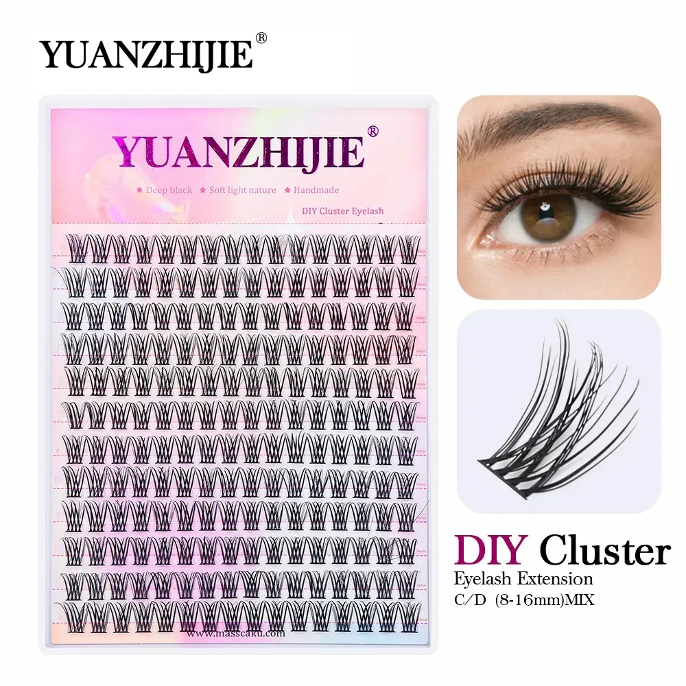 Best of YUANZHIJIE DIY Clusters Eyelash Extension Dovetail Segmented Lashes 48 Volume Natural Segmented Eyelashes Bundles Reviews & Tips