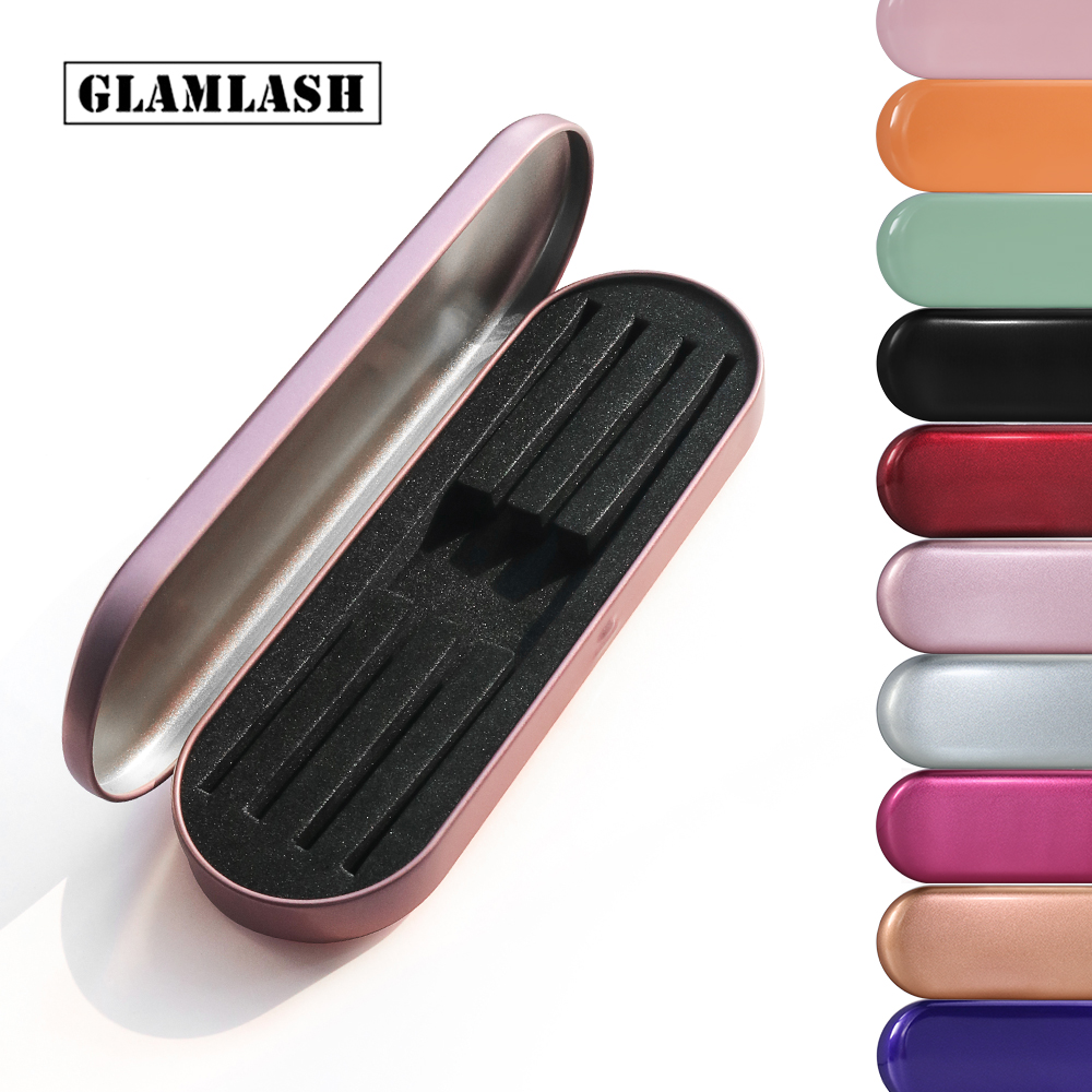 Best of GLAMLASH Portable Eyelash Tweezer Case Rose Gold / Silver Lash Storage Box Makeup Bag Brushes Pencil Eyeliner Case Reviews & Tips