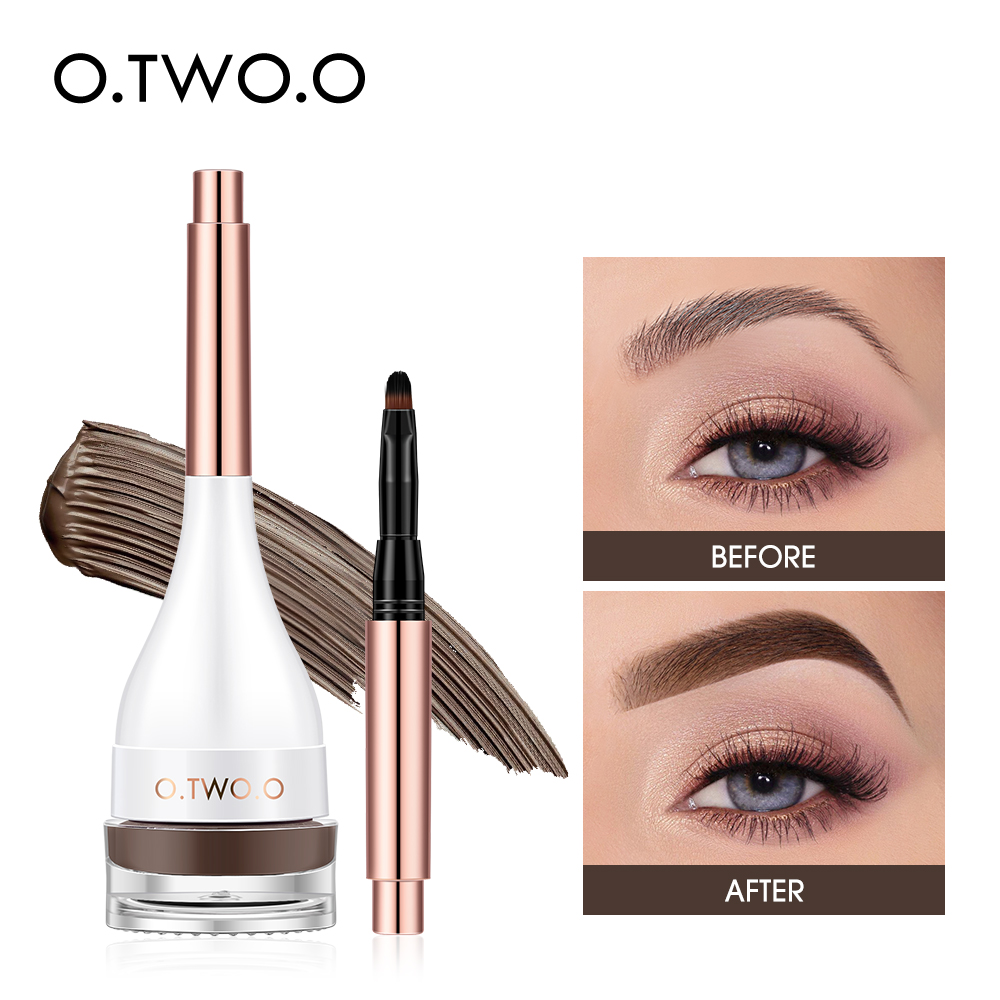 Best of O.TWO.O Eyebrow Pomade Brow Mascara Natural Waterproof Long Lasting Creamy Texture 4 Colors Tinted Sculpted Brow Gel With Brush Reviews & Tips